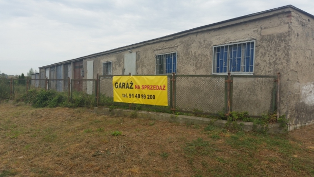 Budynek garażowy położony w Choszcznie przy ul. Matejki 49